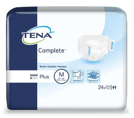 TENA Complete Tab Closure Moderate Absorbency Briefs